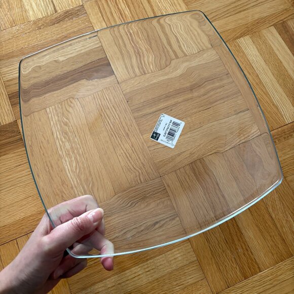 Bormioli Rocco - Rounded Square Glass Plate - New - Picture 7 of 12